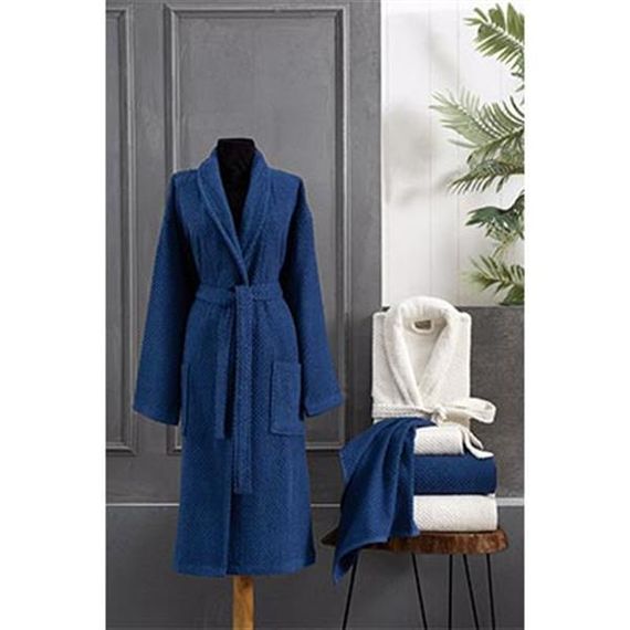 Nazik Home Family Set Simple Navy Blue-Cream