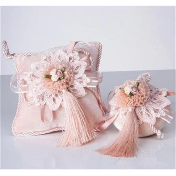 Sweet Havlu Sepet,Süslü Sabun + Şişe + Lavanta Hediyelik Kutulu 5 Parça Set Pudra - fotoğraf 2