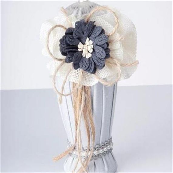 Dream Havlu  Sepet,Süslü Sabun + Şişe + Lavanta Hediyelik Kutulu 5 Parça Set Gri - fotoğraf 3