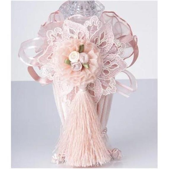 Sweet Havlu Sepet,Süslü Sabun + Şişe + Lavanta Hediyelik Kutulu 5 Parça Set Pudra - fotoğraf 3