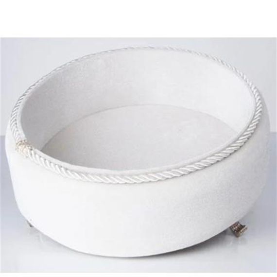 Набор из 5 предметов: корзина для полотенец, украшенное мыло, бутылка и упаковка с лавандой, кремовый цвет - фото 4