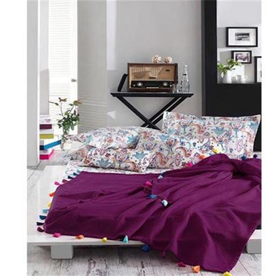 Покривало для двоспального ліжка İyi Geceler İstanbul Style Up, бордовий колір