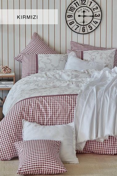 Good Night Istanbul Double Duvet Cover Pique Set Riva Red - photo 1