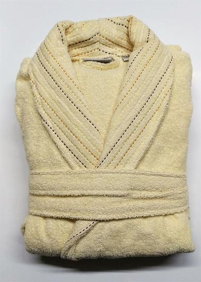 İyi Geceler İstanbul Tek Bornoz İn Line Ekru S/M