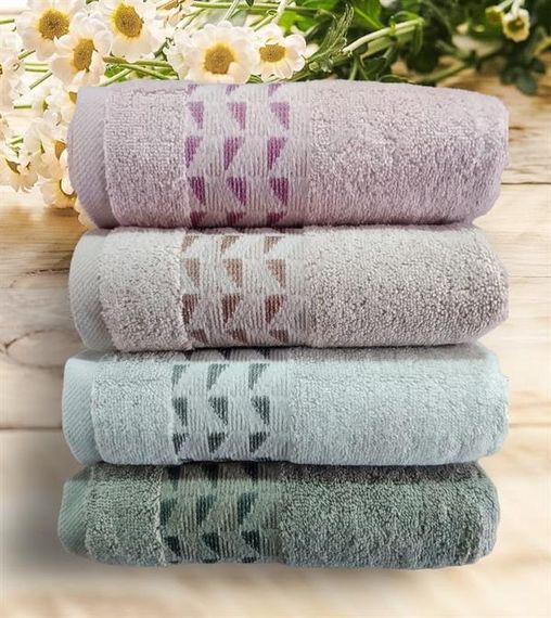 Şikel Combed Cotton 50*90 Cm 4 Pcs Towel Dalyan