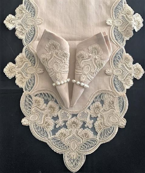 طقم مائدة تركيسي كابتشينو قرنفل