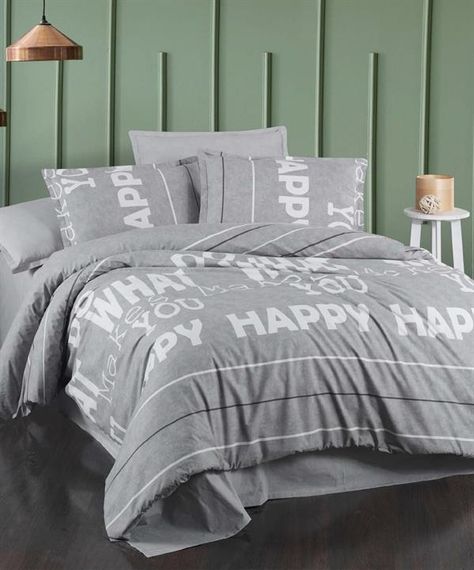 Комплект постільної білизни Sarev Ranforce подвійний Bazaar Verna сірий