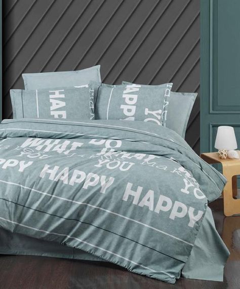 Комплект постільної білизни для двоспального ліжка Sarev Ranforce Bazaar Verna М'ятний