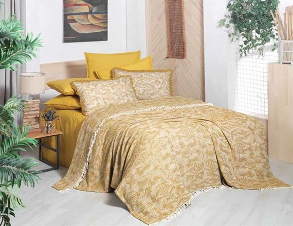 Sarev Double Yarn Dyed Pique Set Arven Yellow
