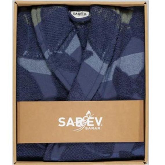 Халат Sarev Тек бірюзового кольору (M) - фото 3