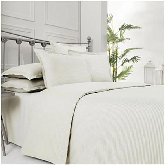 Комплект постільної білизни Sarev Percale King Size Новий Fancy Stripe Кремовий