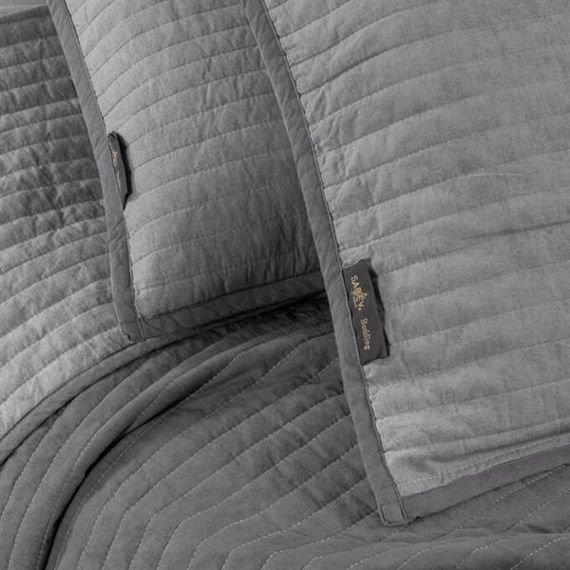 Ексклюзивна двоспальна ковдра Brian сірого кольору від Sarev - фото 3