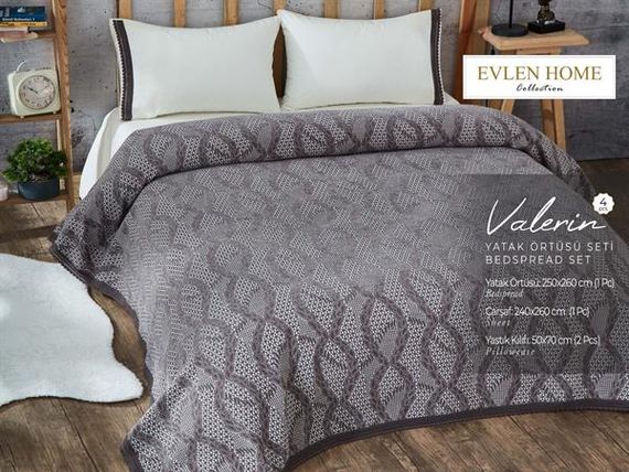 Evlen Bedspread Set Valerin Anthracite - photo 1