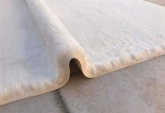 Килимок для ванної Prizma 150x200 Comfort кремового кольору - фото 1