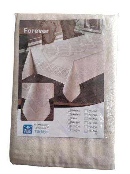 Atak Çeyiz Masa Örtüsü 160*220 Forever Krem