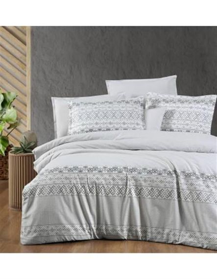 Комплект постельного белья Sarev Bazaar, двуспальный, цвет серый, размер пододеяльника 200X220 см, 2 наволочки 50X70 см, простыня 240X260 см