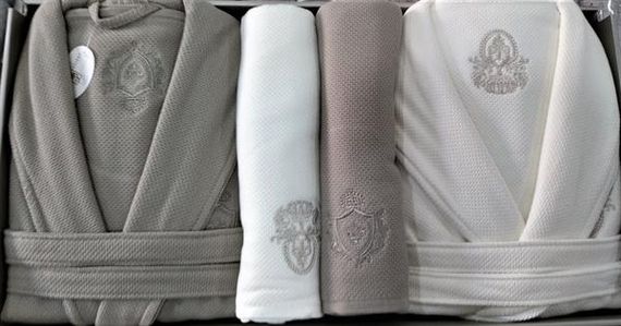 Pupilla Aile Bornoz Seti Bernini Ekru-Kahve