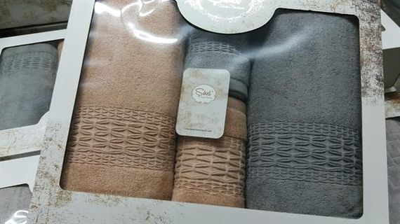 Şıkel Hamam Takımı İmperial Somon-Gri