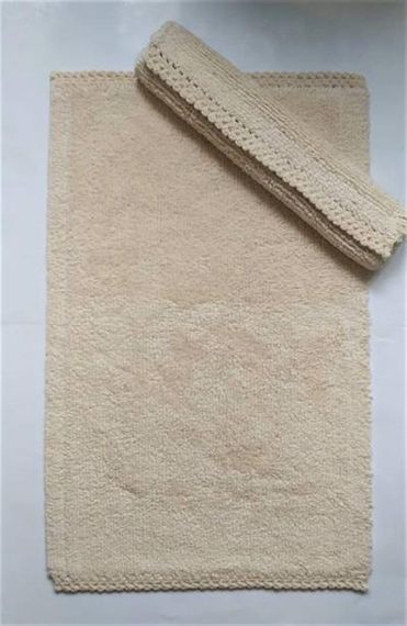 Maco Cotton Toilet Set Tufting Knitted Cappuccino