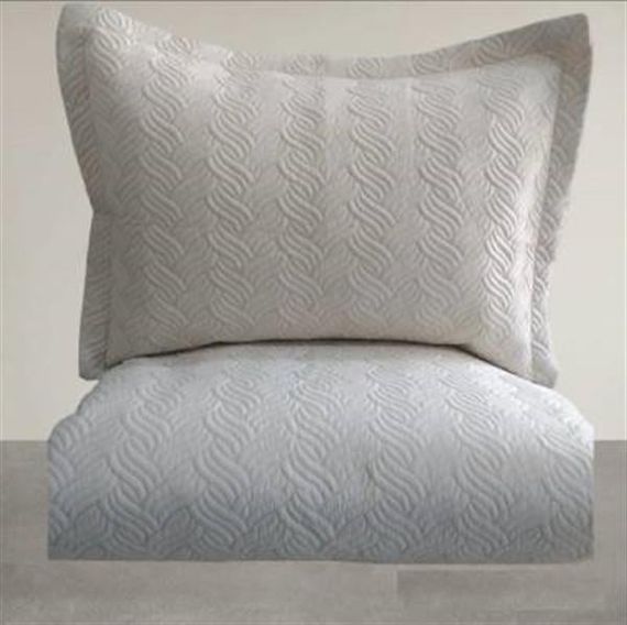 Zen Nare Embroidered Single Bedspread Cappuccino