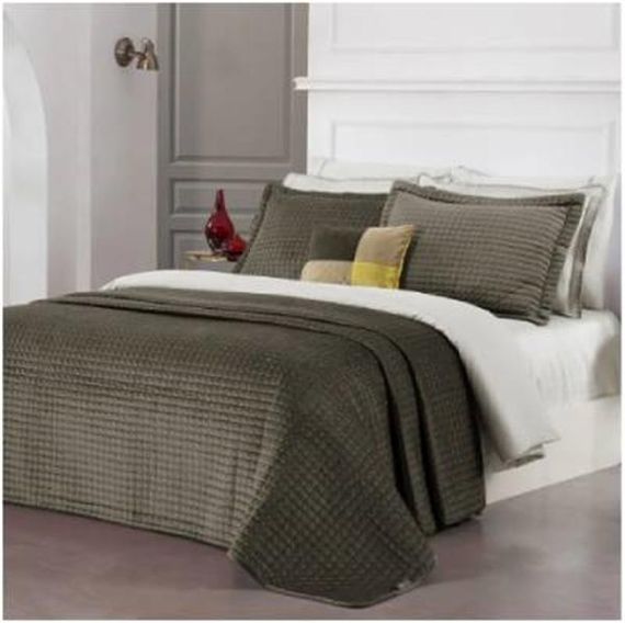 Ексклюзивна двоспальна постільна білизна Sarev Dustin бежевого кольору, 260x250 см, 2 наволочки 50x70 см, декоративна подушка 30x40 см - фото 1