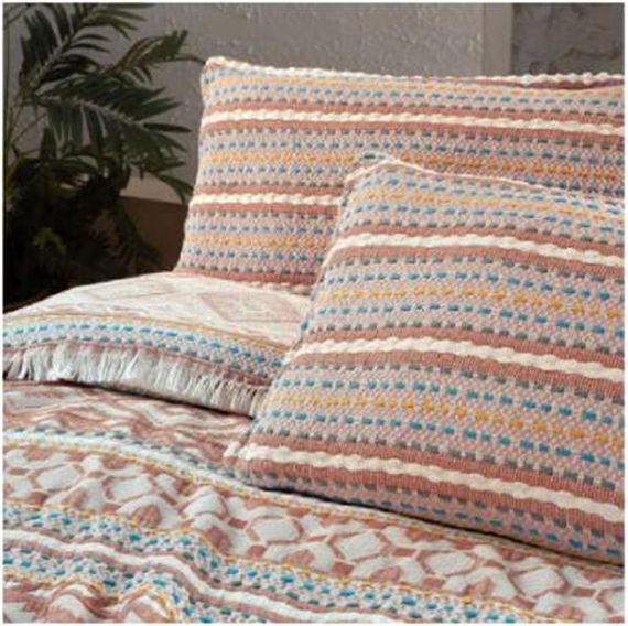 Постельное покрывало Sarev Exclusive Aramis Табак 260x250 см, 2 наволочки 50x70 см, декоративная подушка 30x40 см, высокое качество и комфорт - фото 3