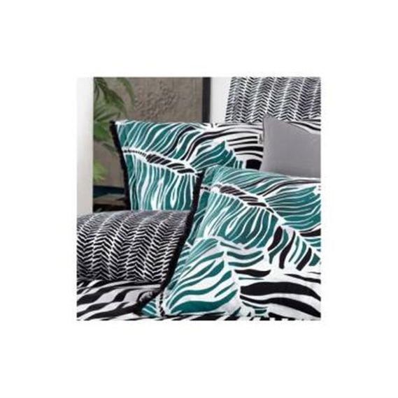 Sarev Percale Çift Kişilik Nevresim Takımı Dania Siyah - fotoğraf 3