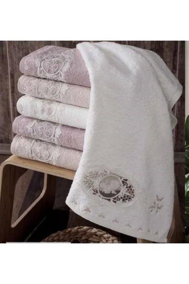 Пупилла 2 шт. махровые полотенца Flora 50x90 см, отличная впитываемость для лица и рук