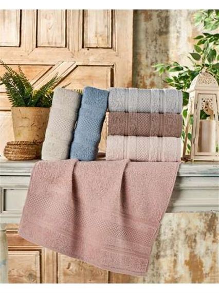 Набір міні-полотенец 30*50 см з 6 штук, виготовлений з бавовни, упаковка ПВХ, м'який та абсорбуючий, економічний