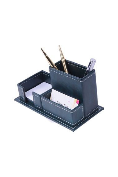 LEATHER 3-PIECE ORGANIZER