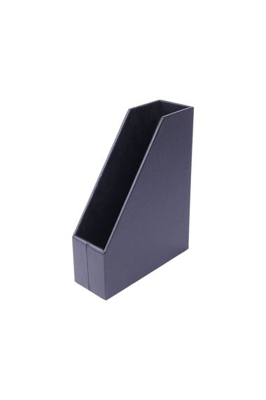 Leather Magazine Holder Black