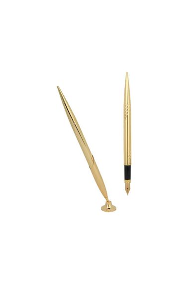 Metal Desk Pen Fountain Gold Color