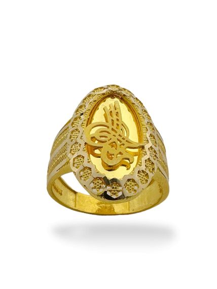 Золотое кольцо Тугра с ручкой Тугра - фото 1
