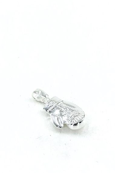 Boxing Gloves Silver Men's Pendant - photo 2