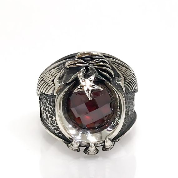 Petty Officer-Master Sergeant Ayyıldız Soldier Circuit Silver Men's Ring - photo 2