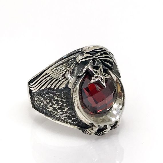 Petty Officer-Master Sergeant Ayyıldız Soldier Circuit Silver Men's Ring - photo 1