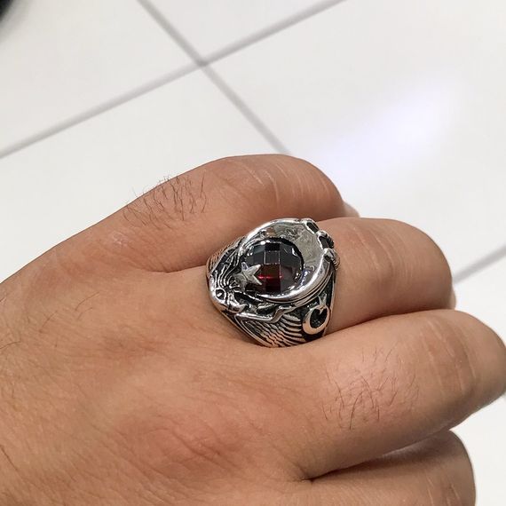 Petty Officer Kartal Ayyıldız Sterling Silver Men's Ring - photo 2