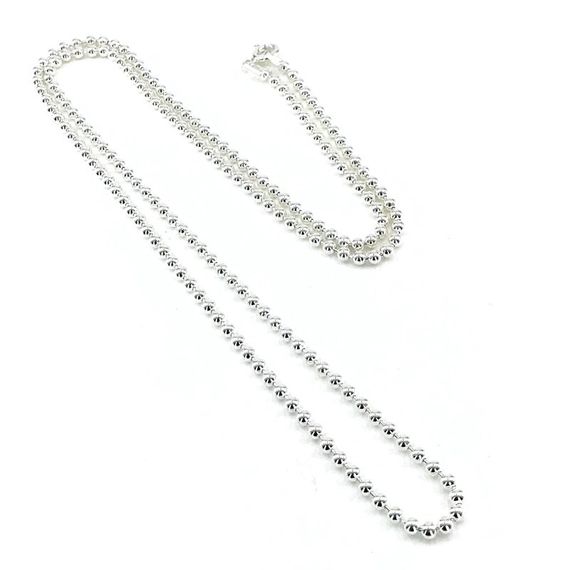 60cm 70cm Toptop Nail Clipper Chain Silver Men's Necklace - photo 1