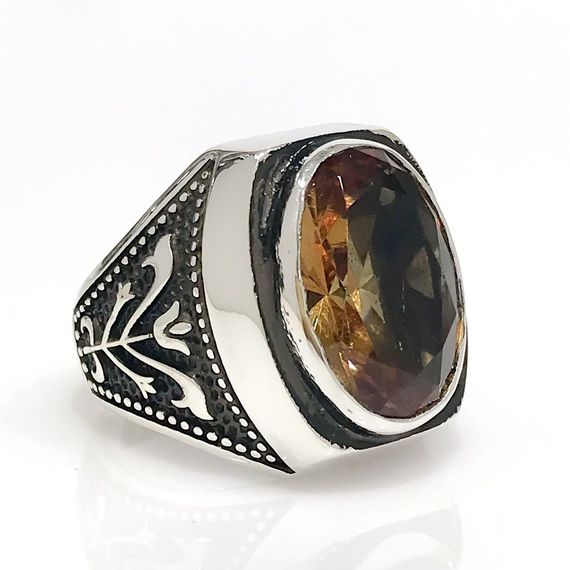 Zultanite Stone Knight Case Special Edition Sterling Silver Men's Ring - photo 2