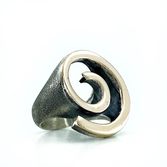 Spiral Special Design Handmade Authentic 925 Sterling Silver Ring - photo 2