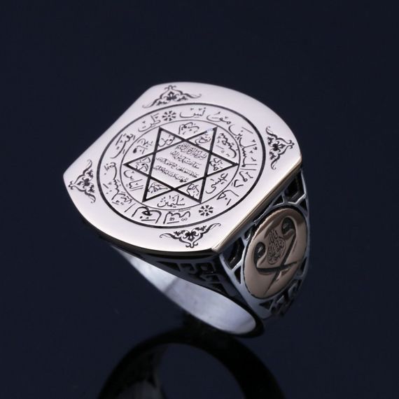 Special Edition Top Quality Star of David Seal of Solomon Silver Ring - photo 2