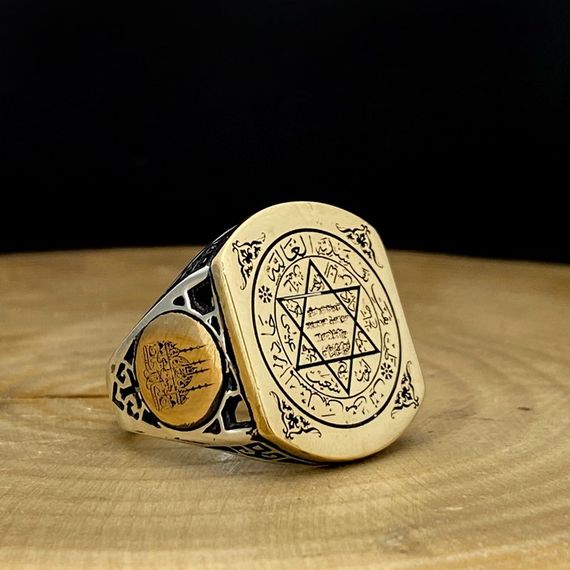 Special Edition Top Quality Star of David Seal of Solomon Silver Ring - photo 3