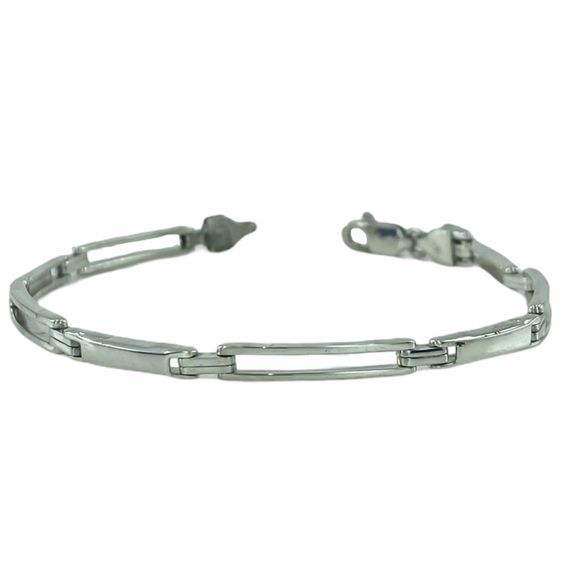 Simple 925 Sterling Silver Men's Bracelet - photo 1