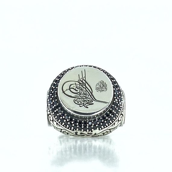 Sultan Abdulhamit Tugra Special Design Silver Men's Ring - photo 4