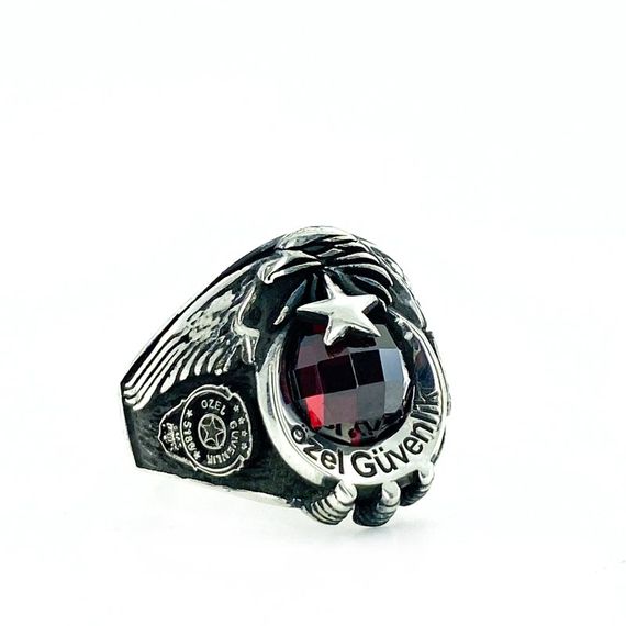 Private Security 5188 Kartal Ayyıldız 925 Sterling Silver Men's Ring - photo 2