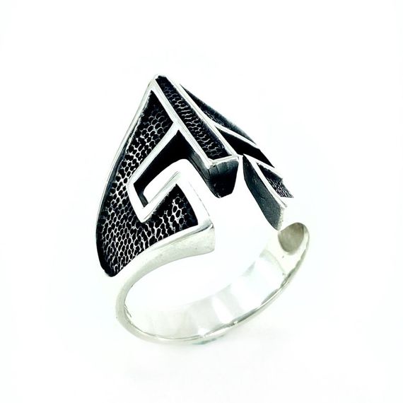 New Design Helmet Model 925 Sterling Silver Men's Ring - photo 1