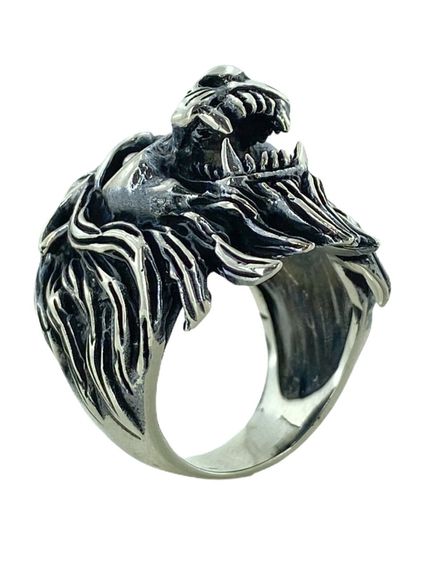 Special Design Lion Head Top Quality 925 Sterling Silver Ring - photo 4