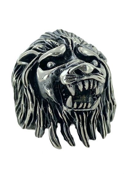 Special Design Lion Head Top Quality 925 Sterling Silver Ring - photo 2