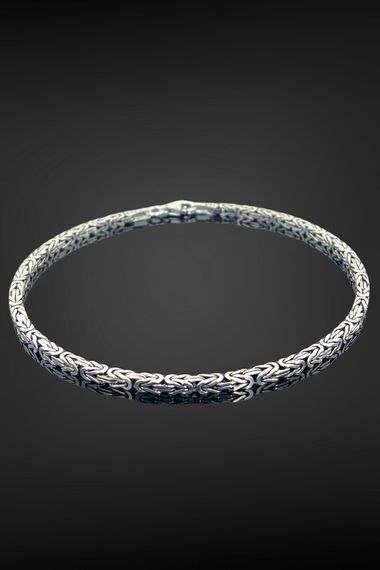 King Chain 7 gr 21 cm 2.30 mm 925 Silver Men's Bracelet