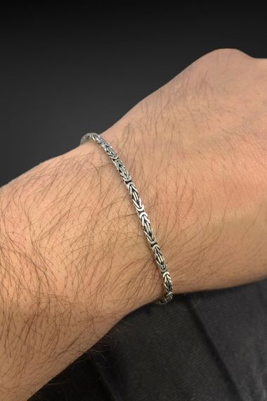 King Chain 7 gr 21 cm 2.30 mm 925 Silver Men's Bracelet